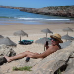 Algarve Beach Boy at work Zavial