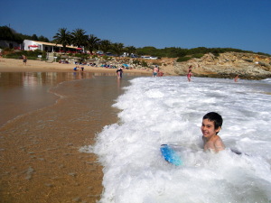 Algarve Ingrina Strand bei Raposeira Lagos Sagres