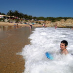 Algarve Ingrina Strand bei Raposeira Lagos Sagres